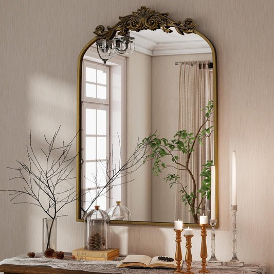 Vintage Arched Wall Mirror