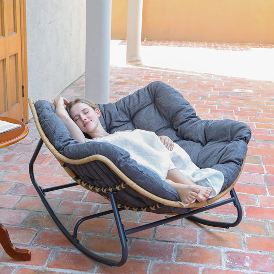 Sweet Outdoor Rocking Egg Chair