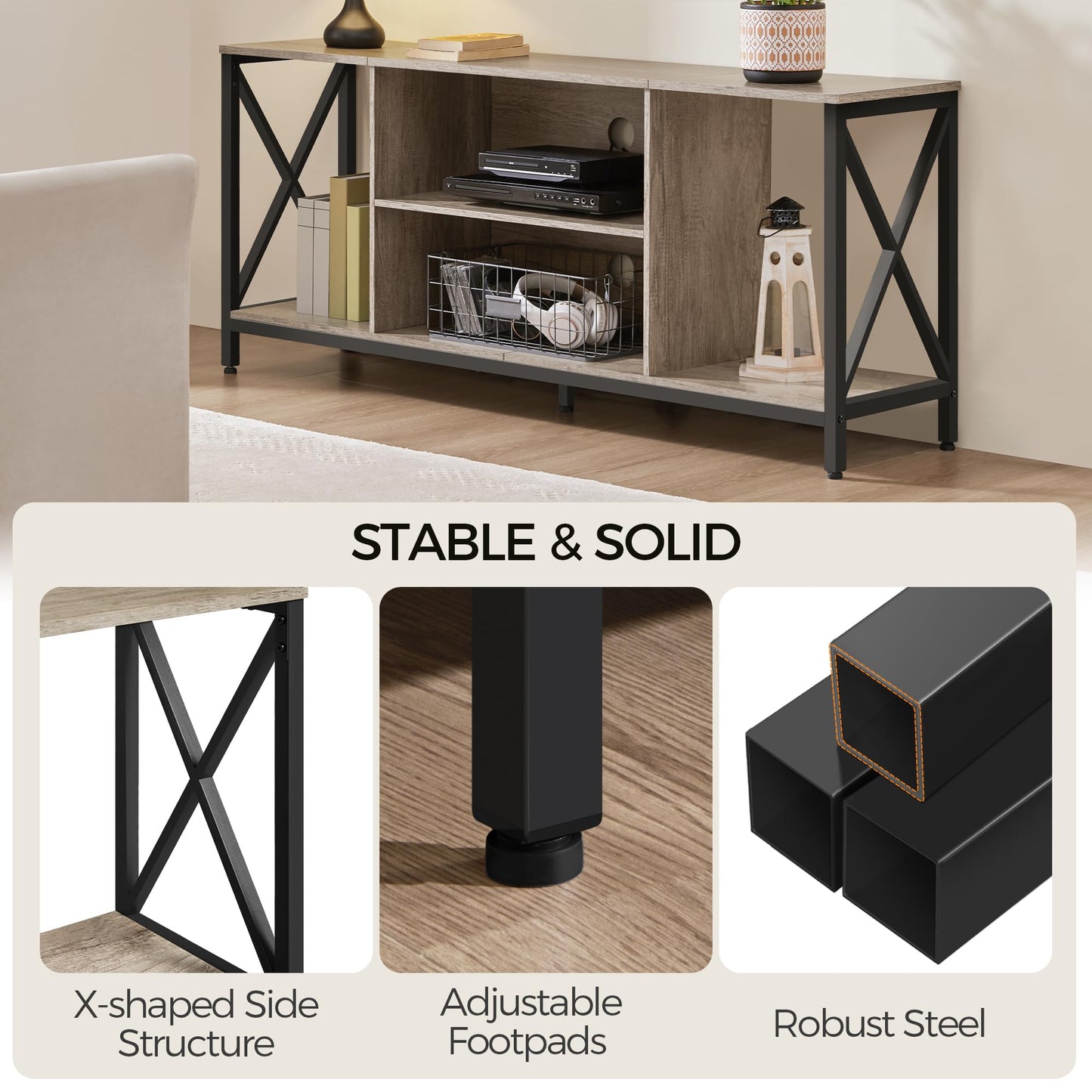 Grey TV Stand