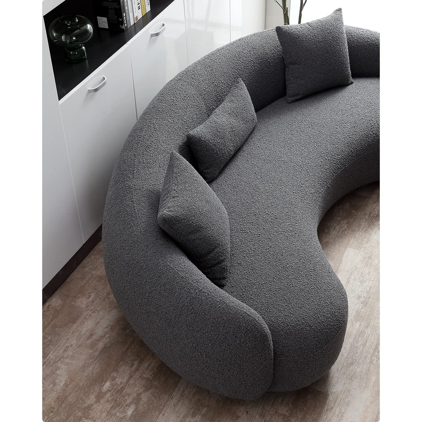 Mid Century Modern Curved Living Room Sofa
