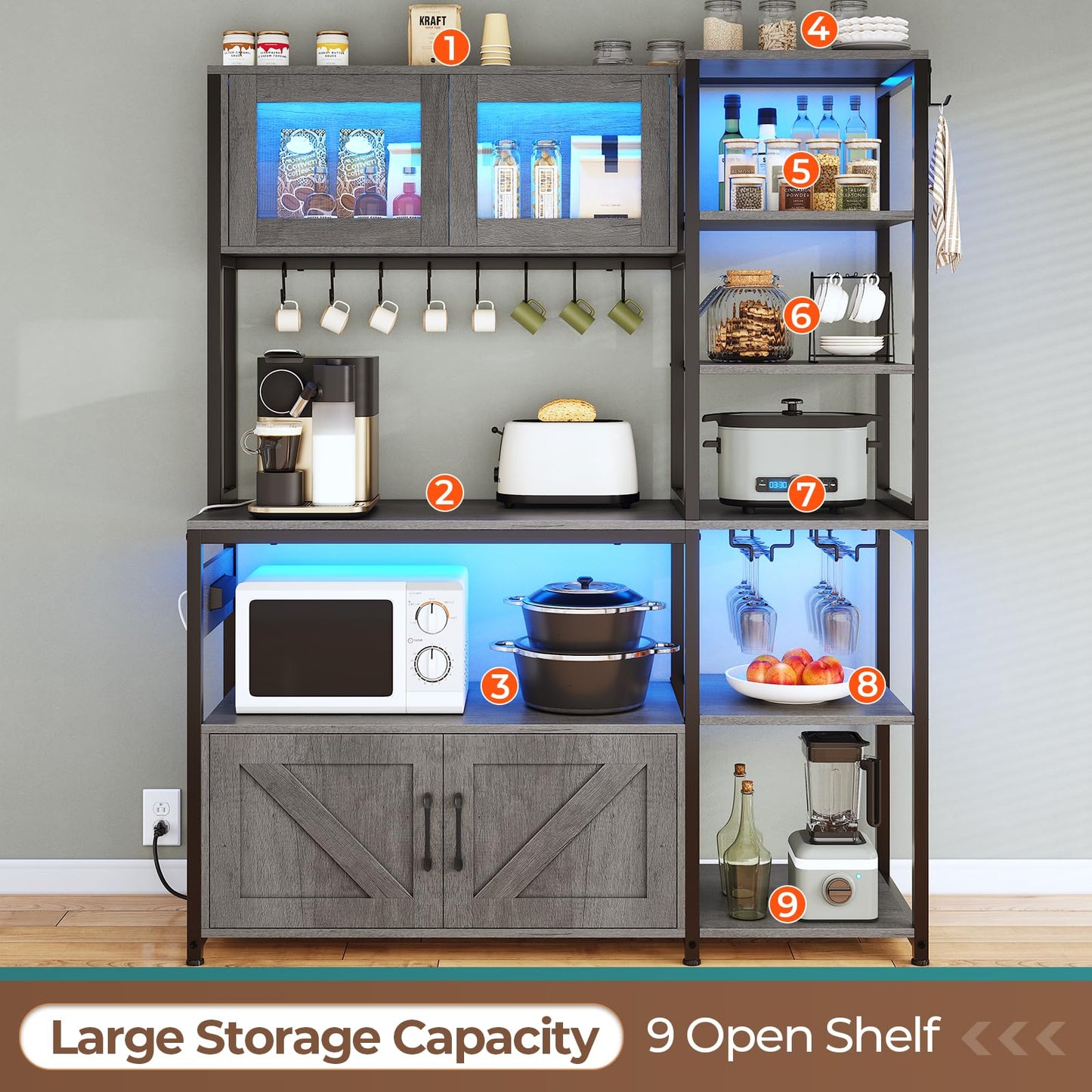 Grey Kitchen Rack