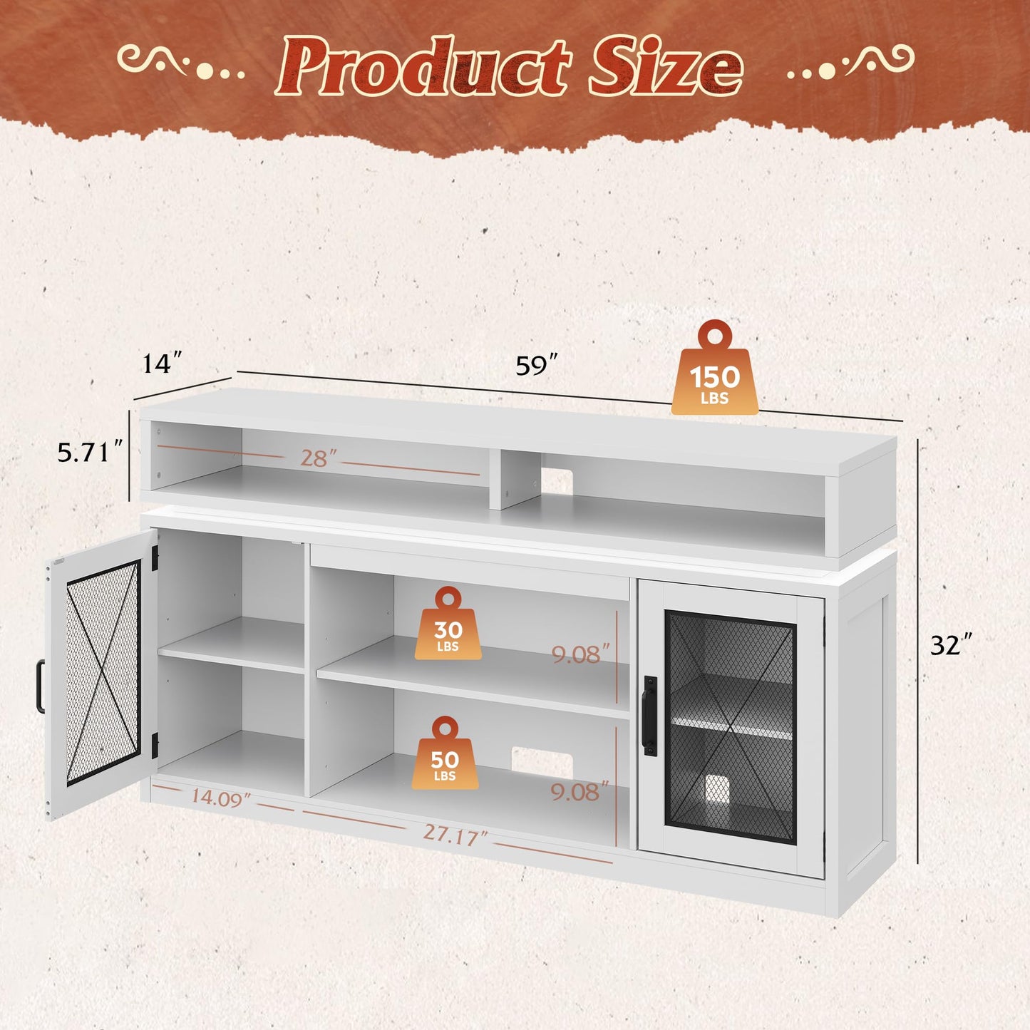 Whtie TV Stand