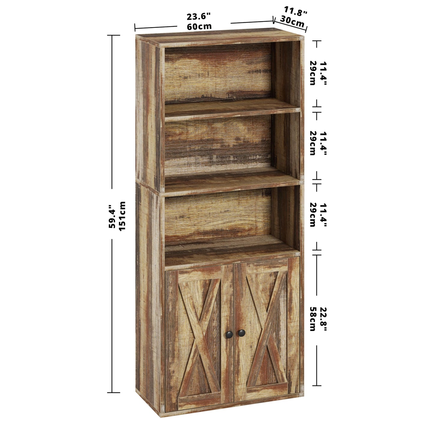 Industrial Brown Bookshelves