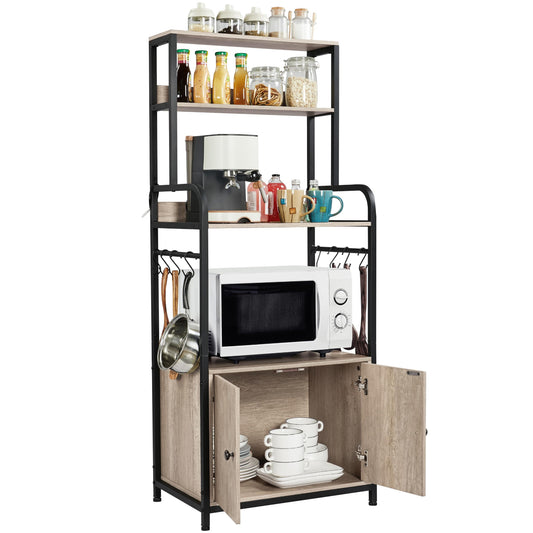 Grey Kitchen Bakers Rack