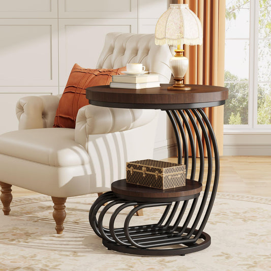 Round End Side Table