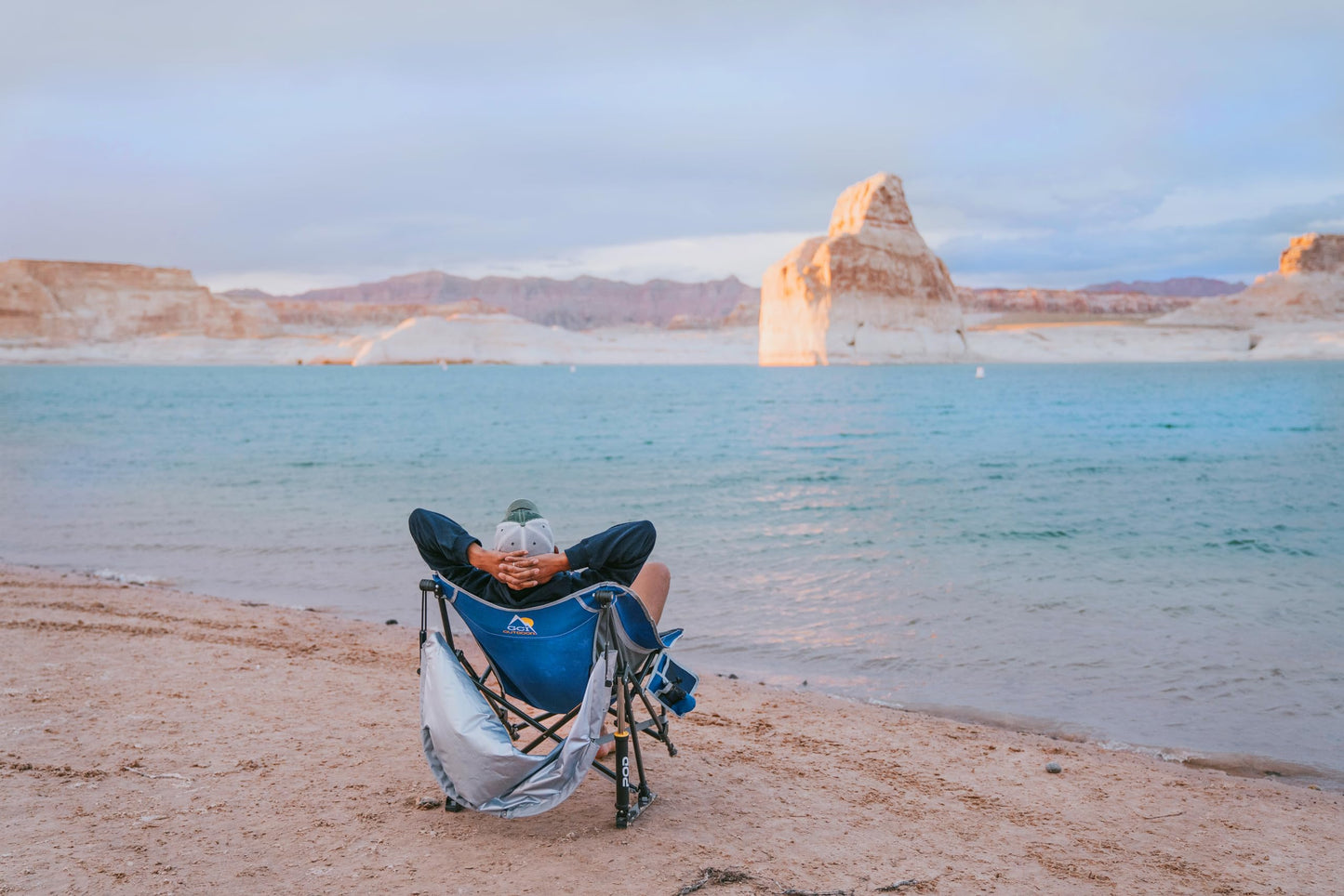 Outdoor Rocking Chair with SunShade Canopy