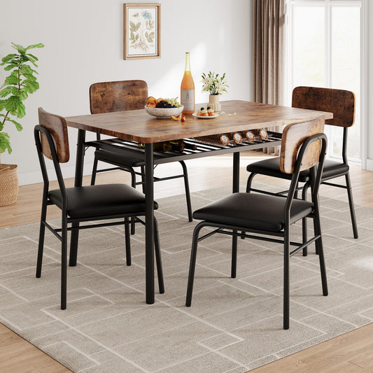 Vintage Brown Dining Room Set