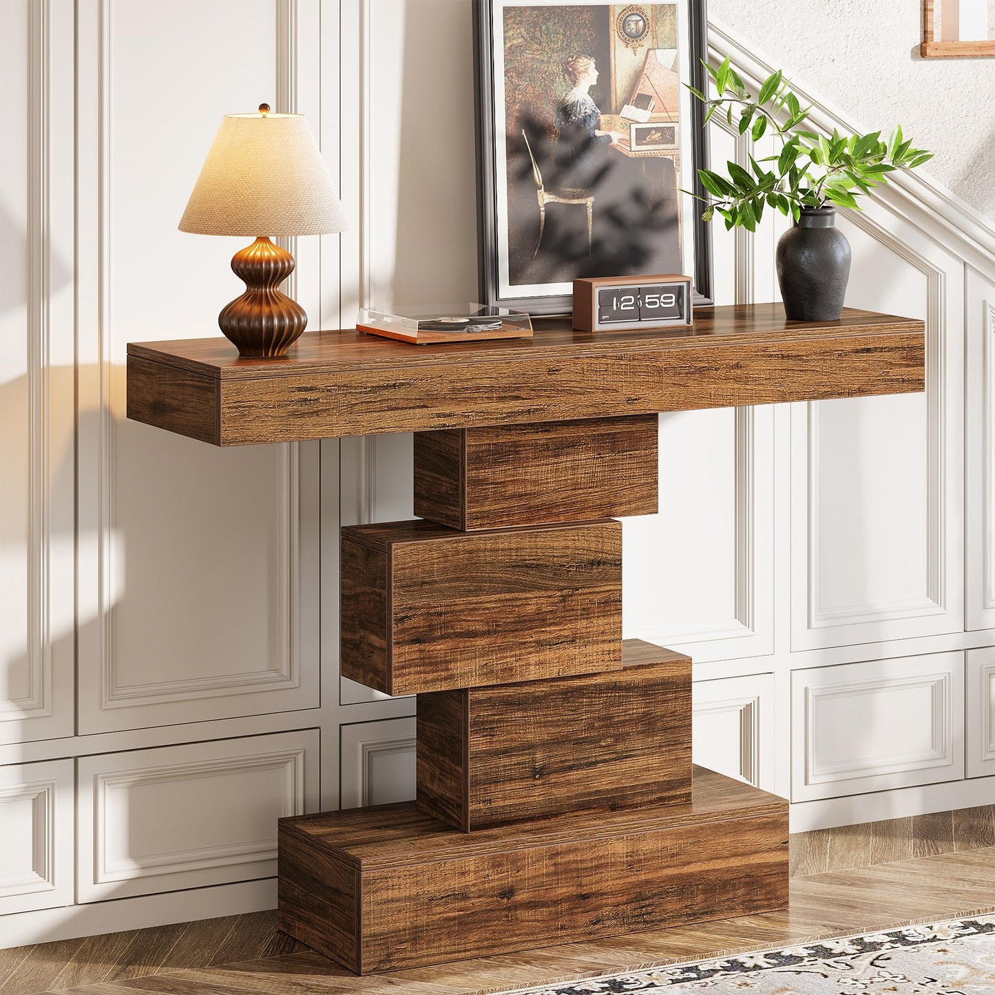 42.5-Inch Narrow Wood Sofa Table