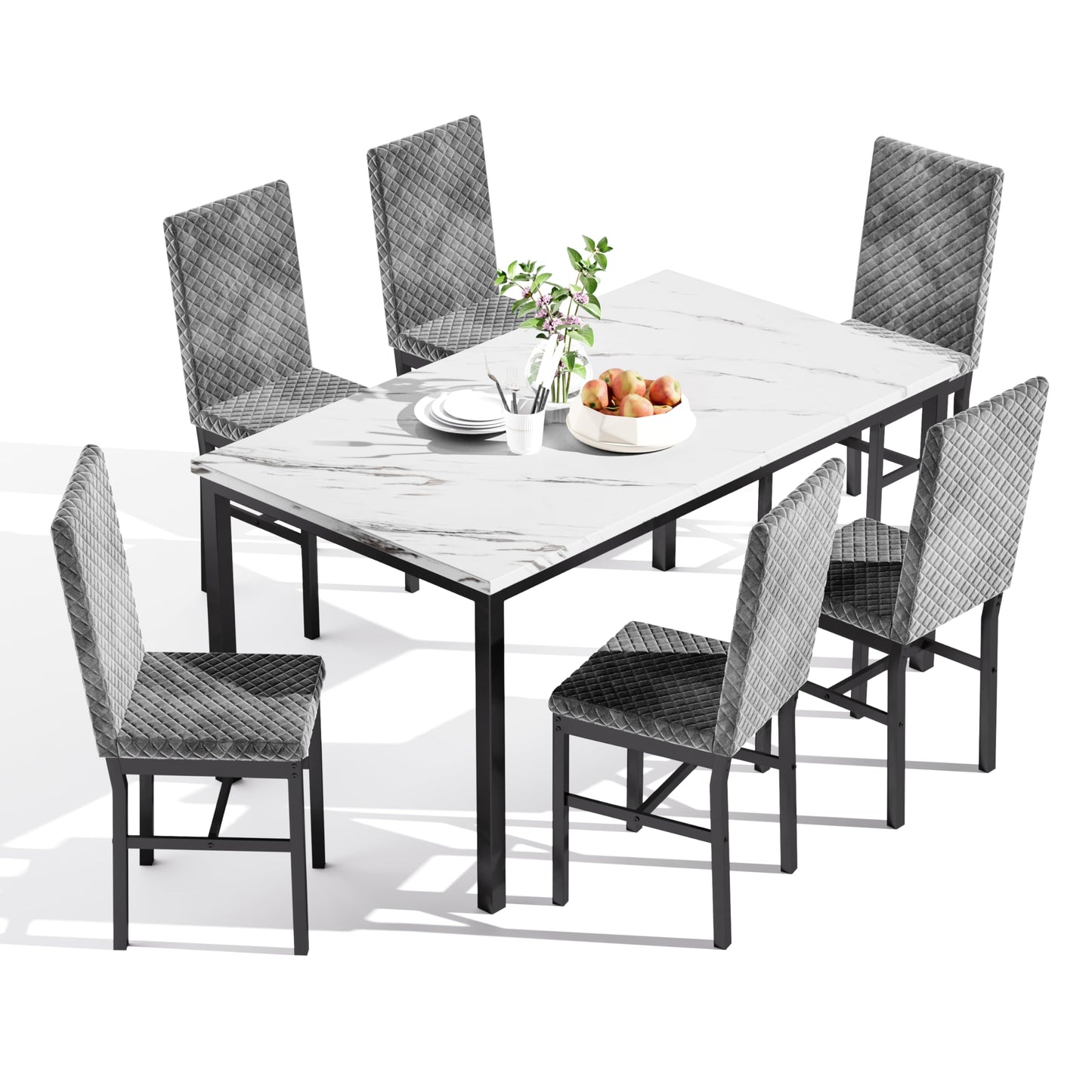 Grey Dining Table Set
