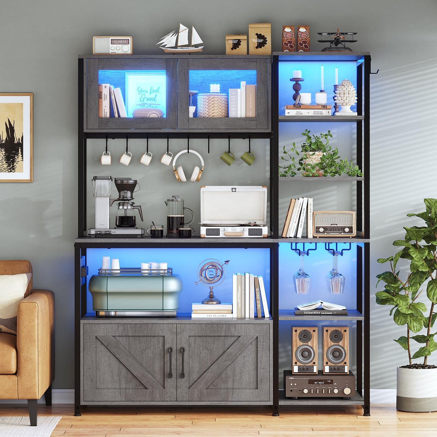 Grey Kitchen Rack