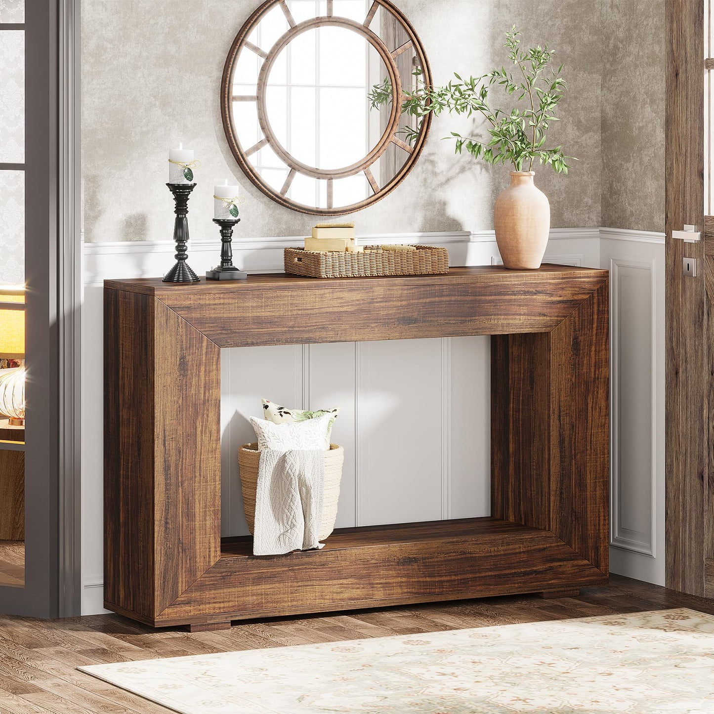 47 Inches Farmhouse Console Table