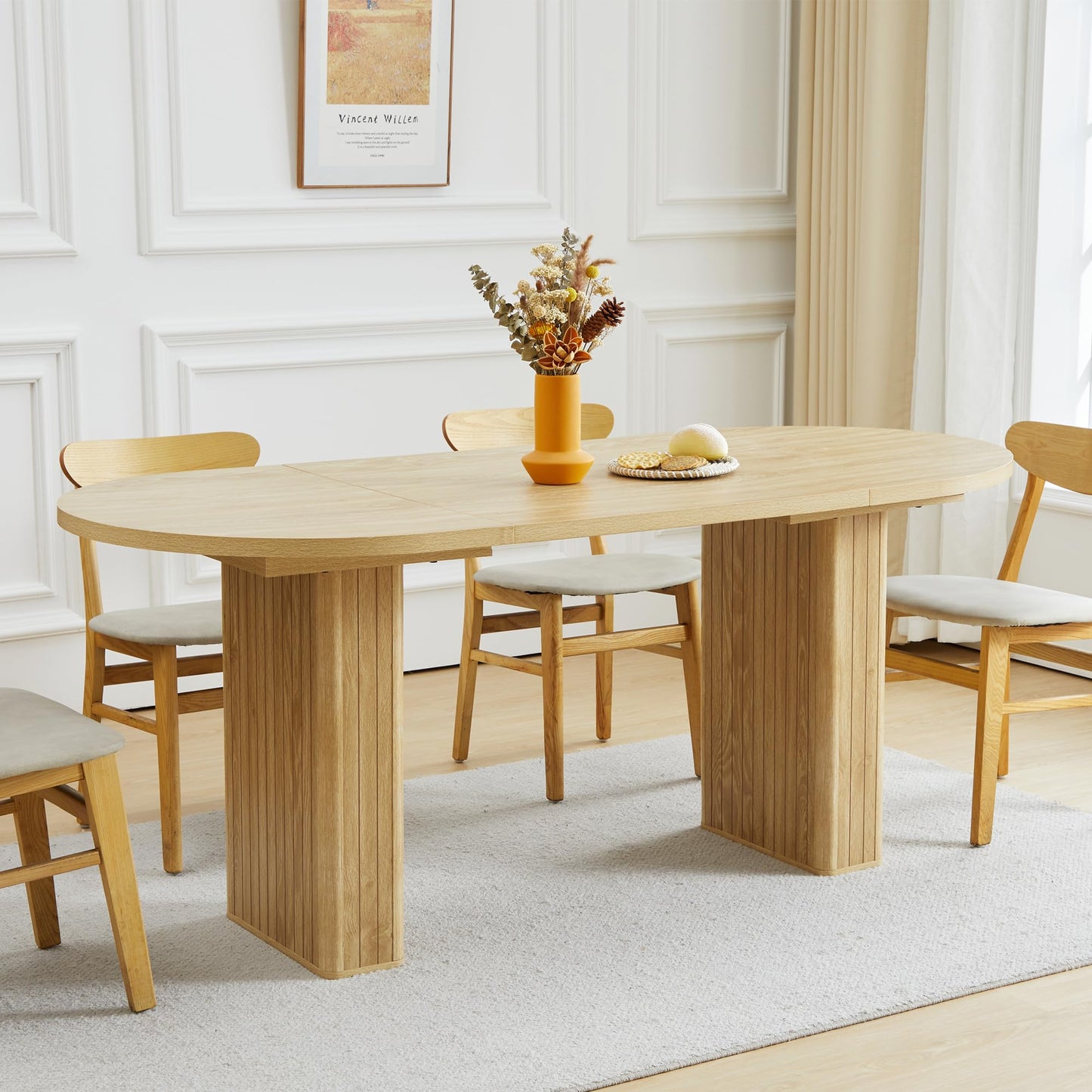 Natural  Kitchen Dining Table