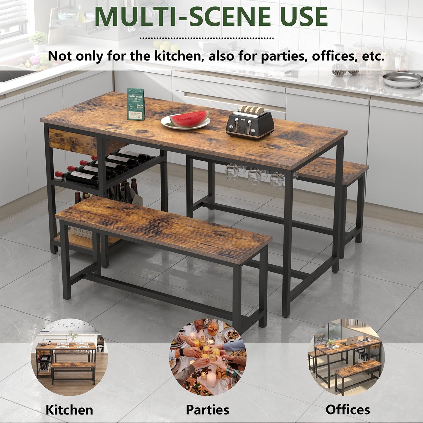 Brown Dining Table Kitchen