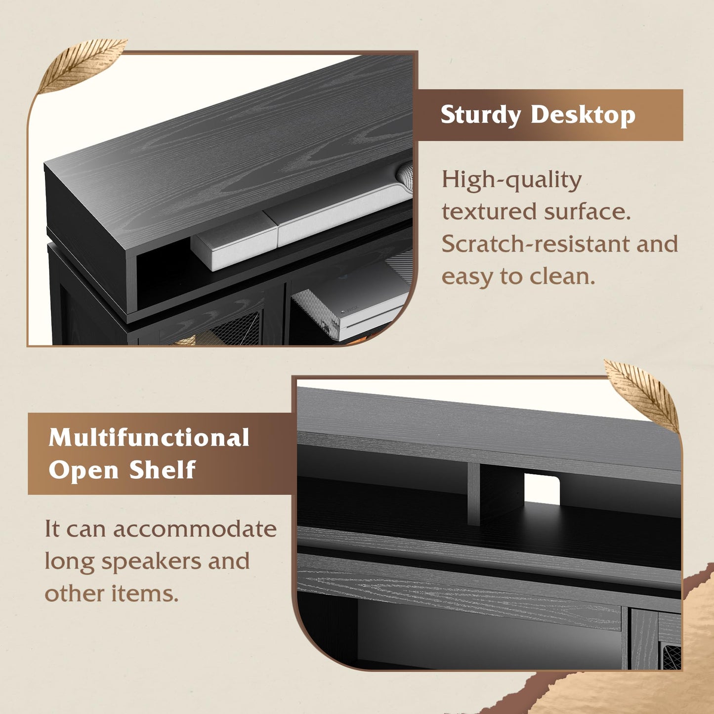 Black TV Stand