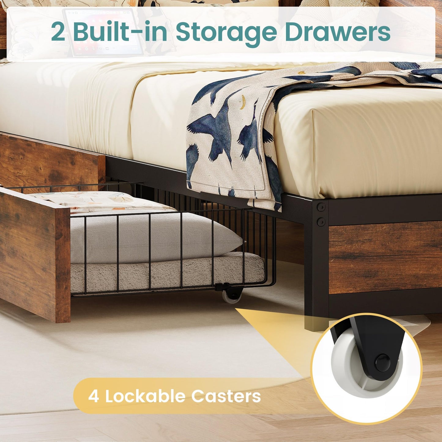 Twin Daybed with Storage Drawers