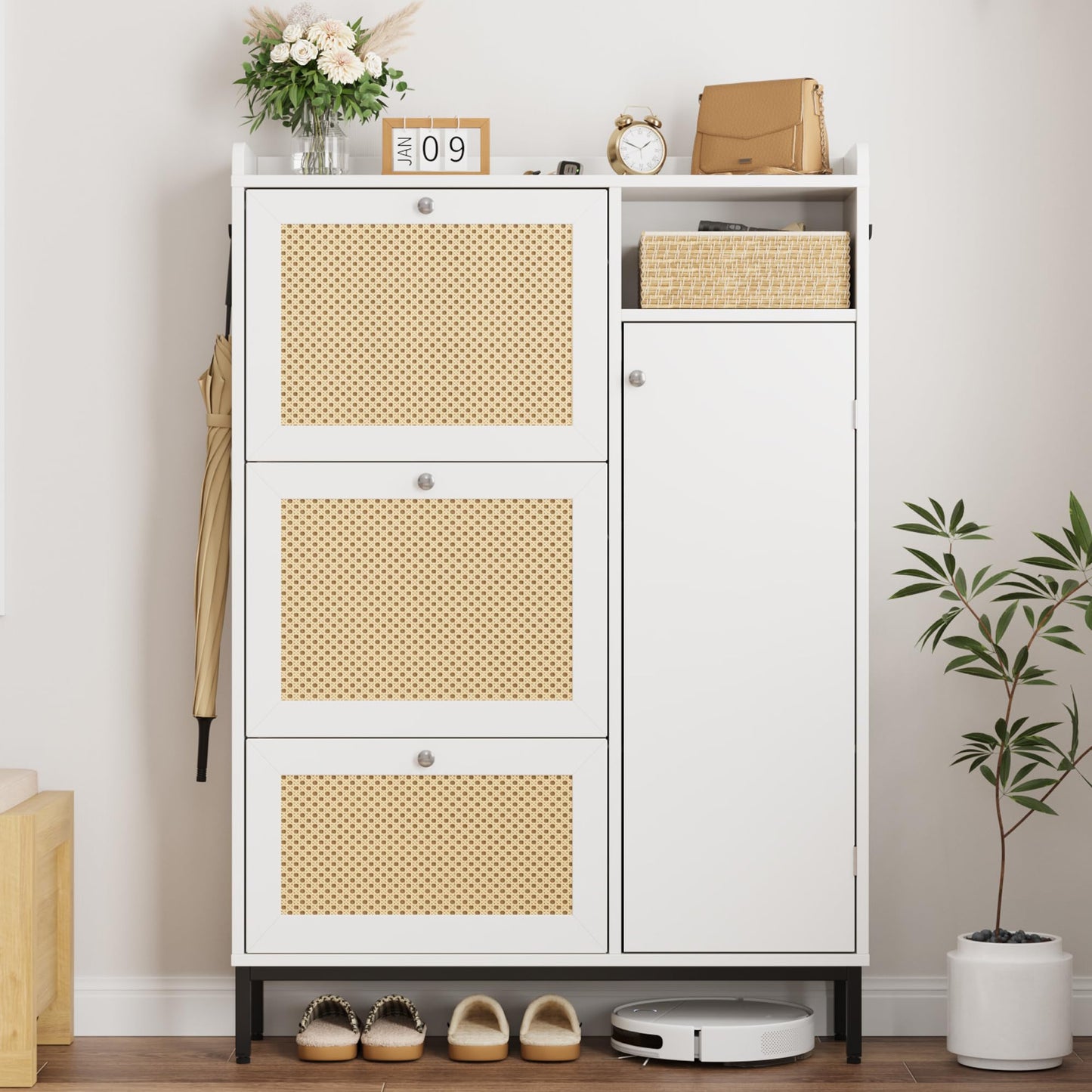 4-Tier Shoe Storage Cabinet