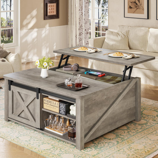 31.5" Lift Top Coffee Table With Storage