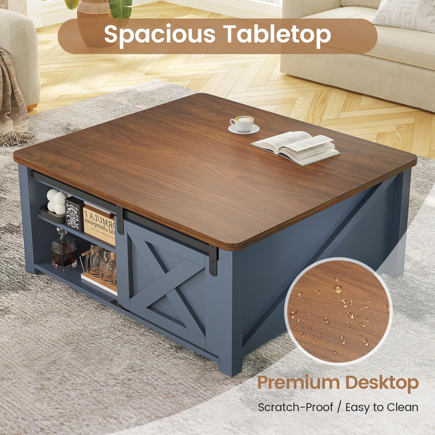 31.5" Lift Top Coffee Table