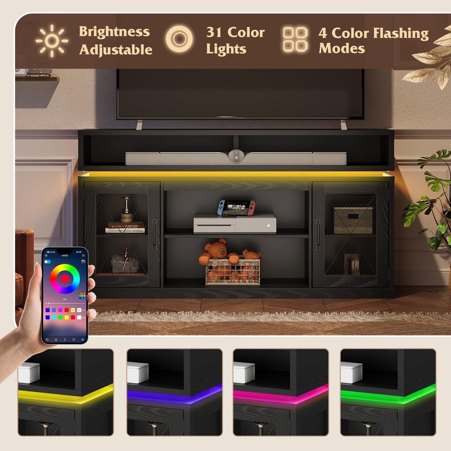 Black TV Stand