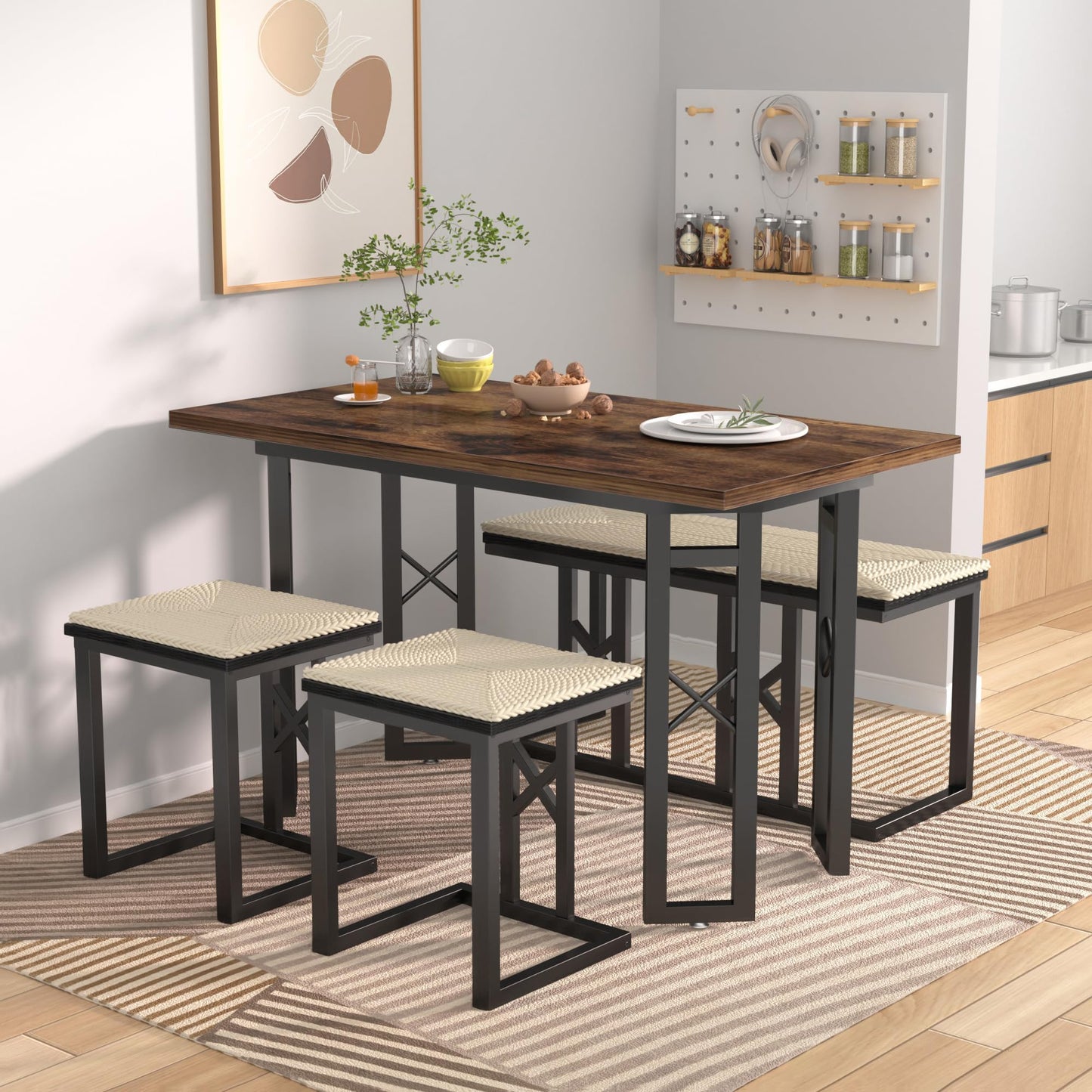 Dining Table Sets, Farmhouse Small Kitchen