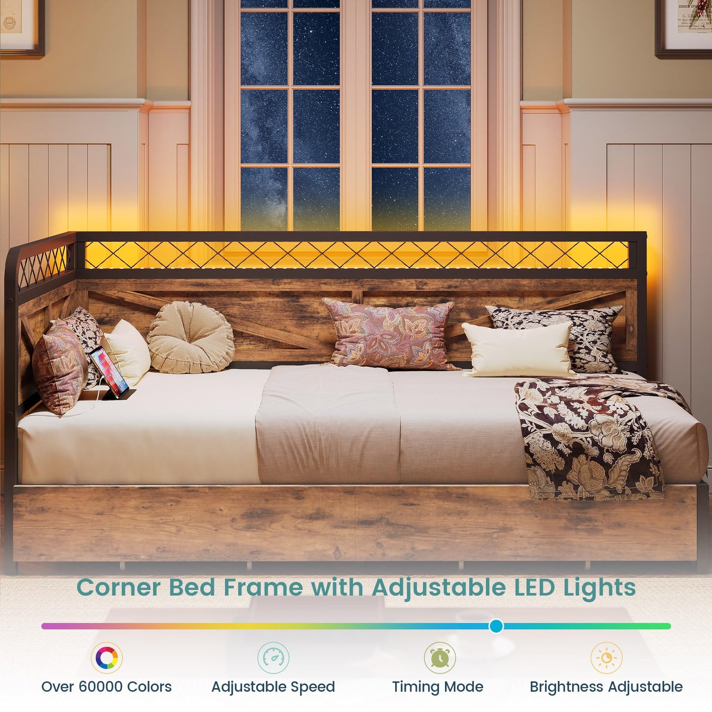 Twin Daybed with Storage Drawers