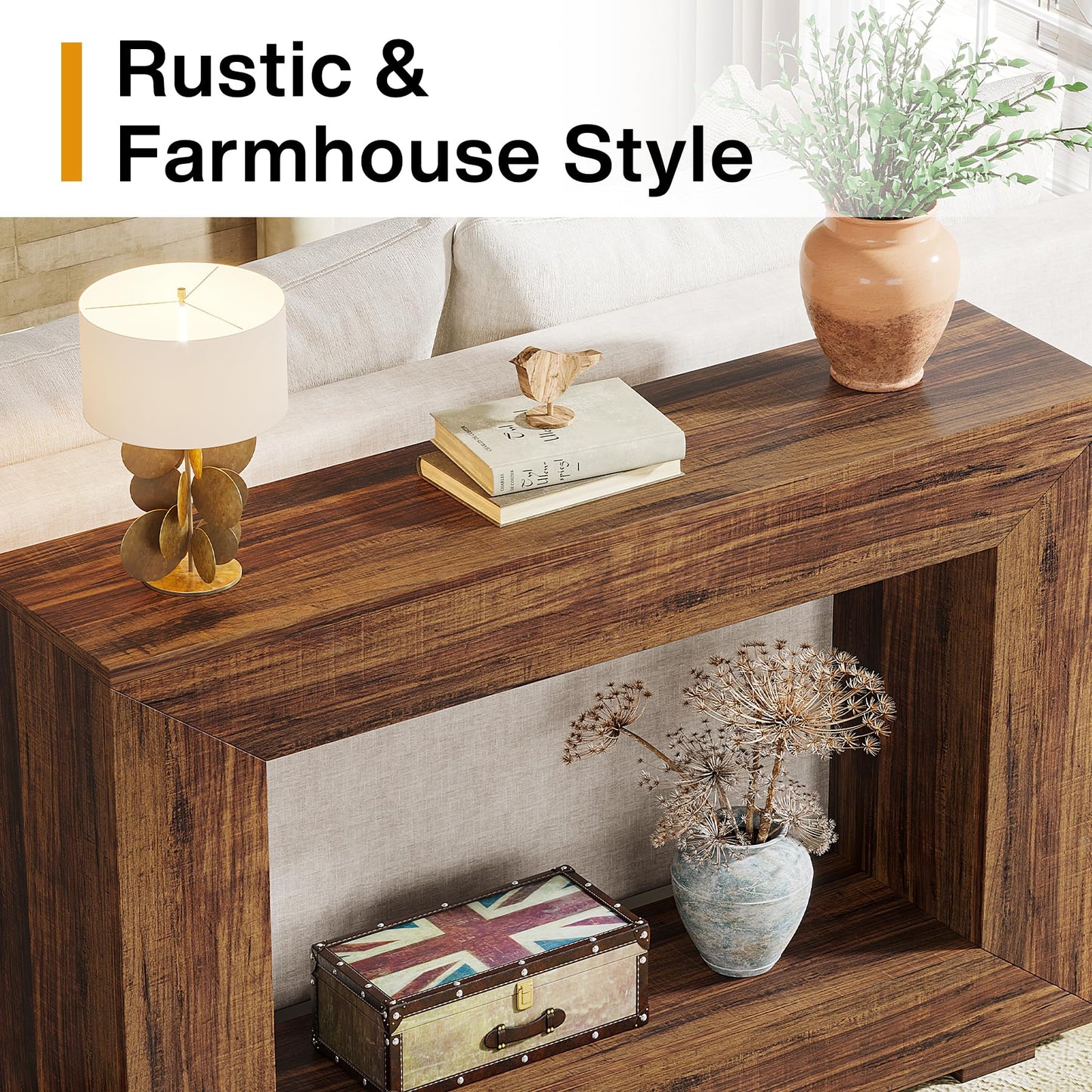 47 Inches Farmhouse Console Table
