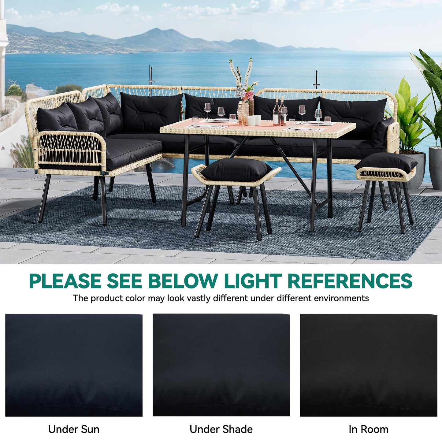 Outdoor L-Shaped Furniture Set