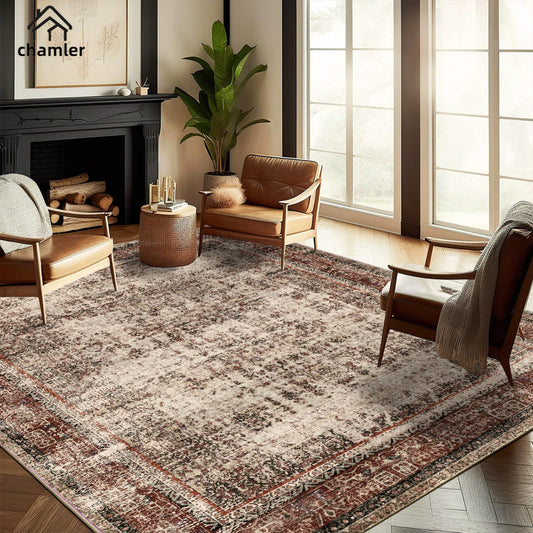 Mottled Khaki Area Rugs