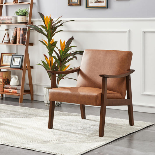PU Leather Accent Chair