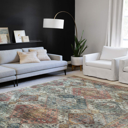 Apricot/Mist Area Rug