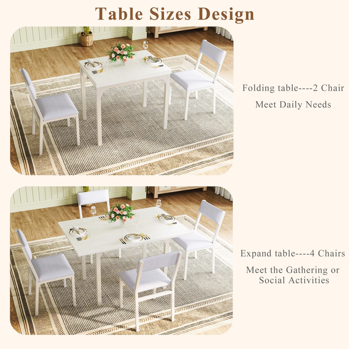 White Dining Table Set