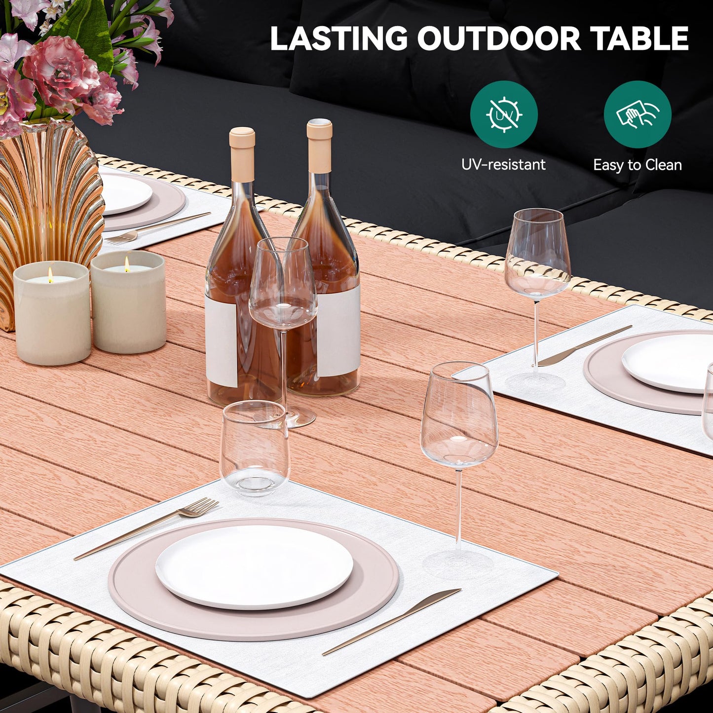 Outdoor L-Shaped Furniture Set