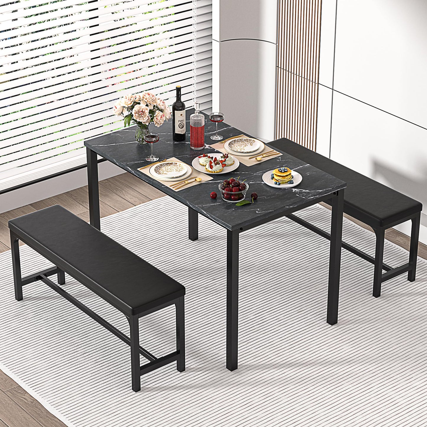 Black Extendable Kitchen Table