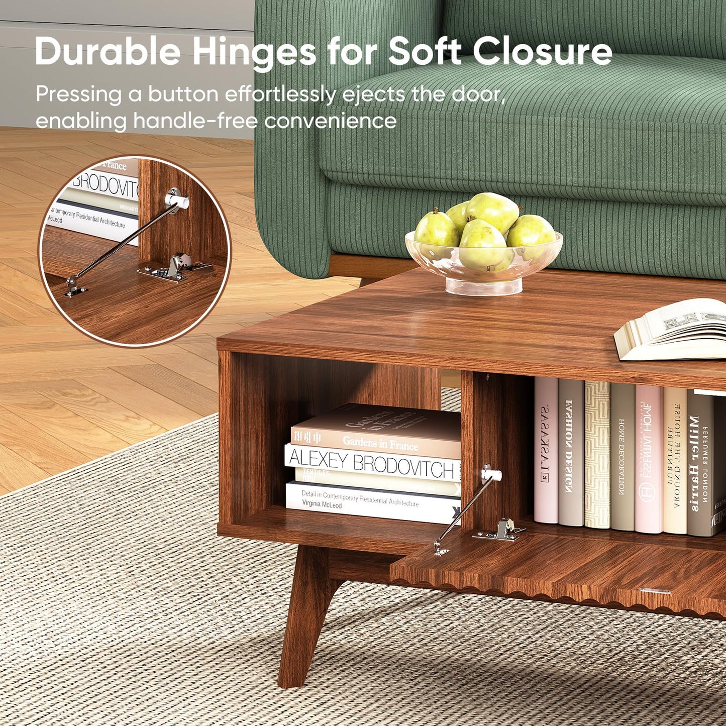 39.4" Fluted Coffee Table