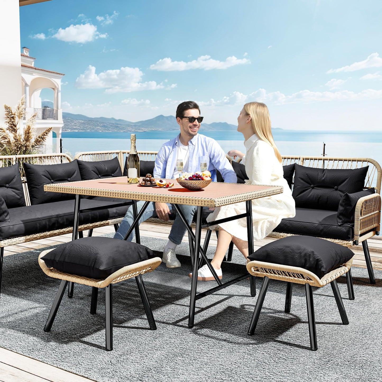 Outdoor L-Shaped Furniture Set