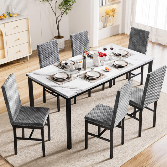 Grey Dining Table Set