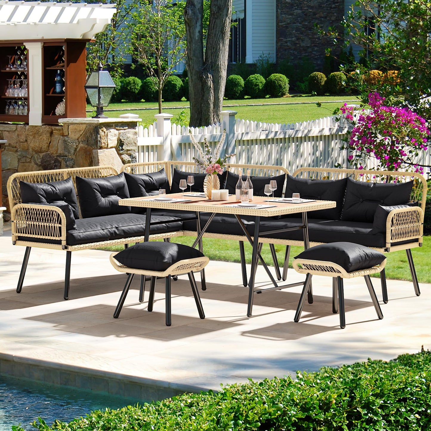 Outdoor L-Shaped Furniture Set