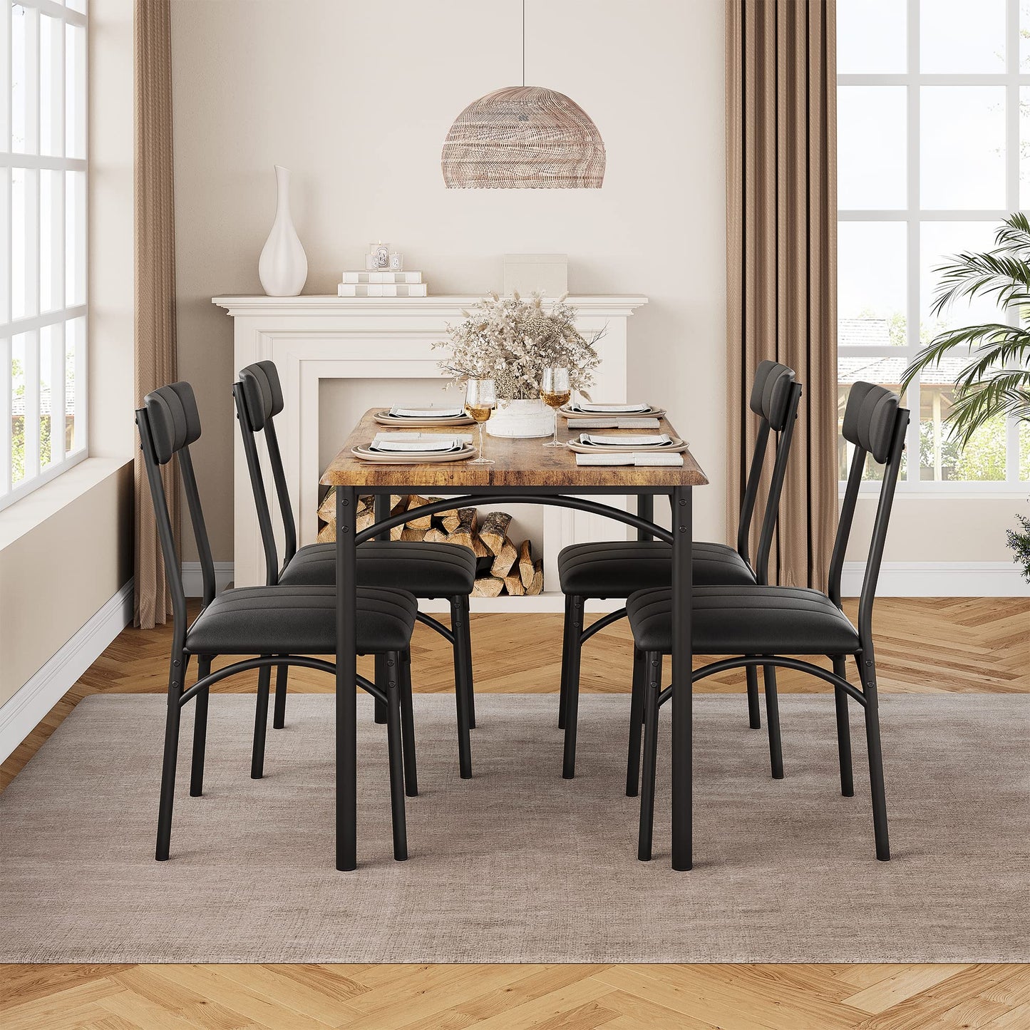 Rustic Brown Dining Table