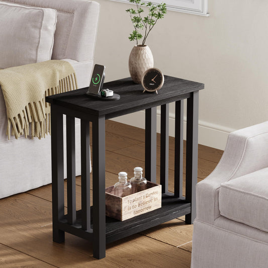 Black End Table for Small Spaces