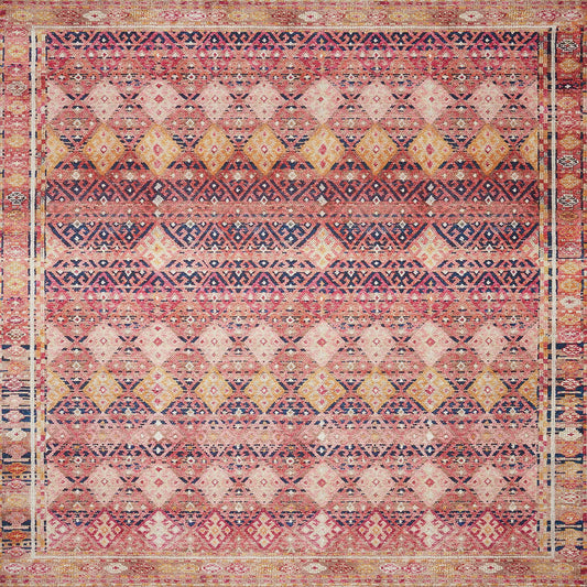 Magenta/Multi Area Rug - 7'6" x 9'6" (Rectangular)