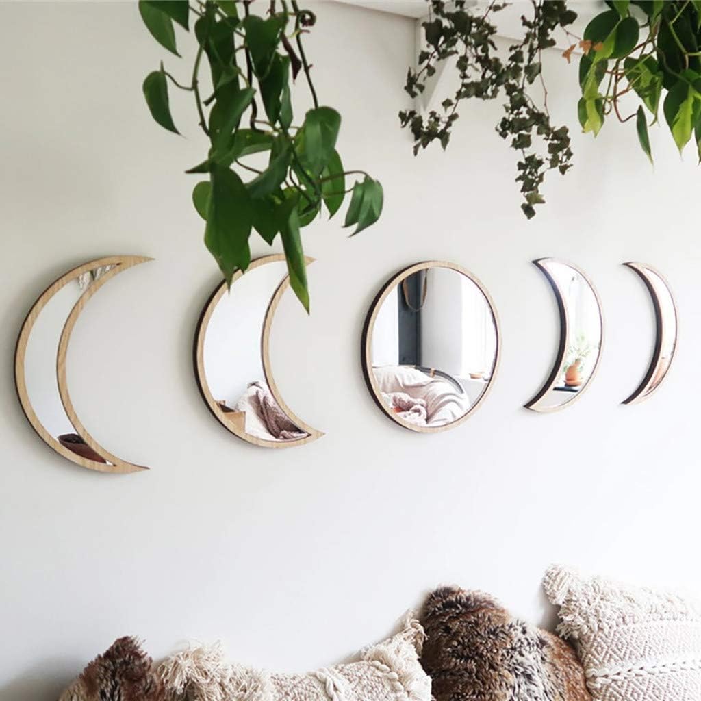5 Pieces Scandinavian Acrylic Wall Decorative Mirror