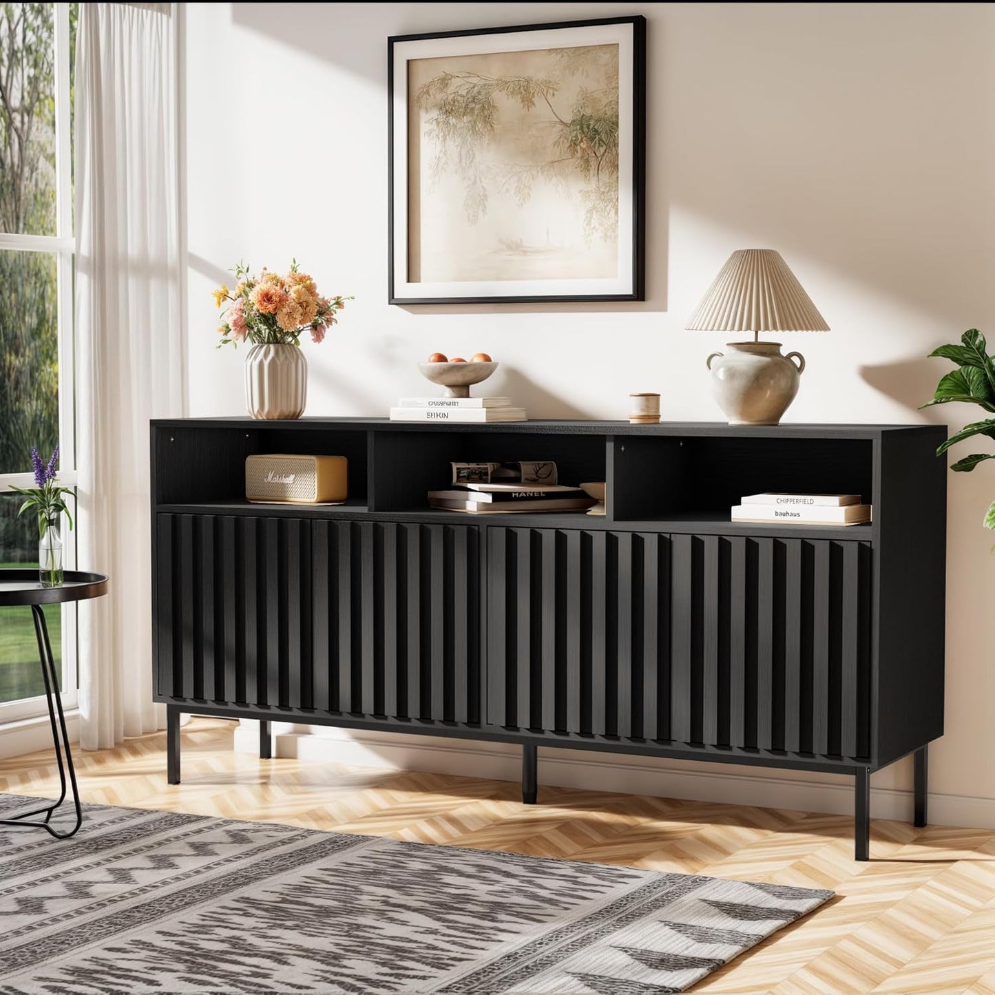 Mid Century Modern Sideboard Buffet with Storage