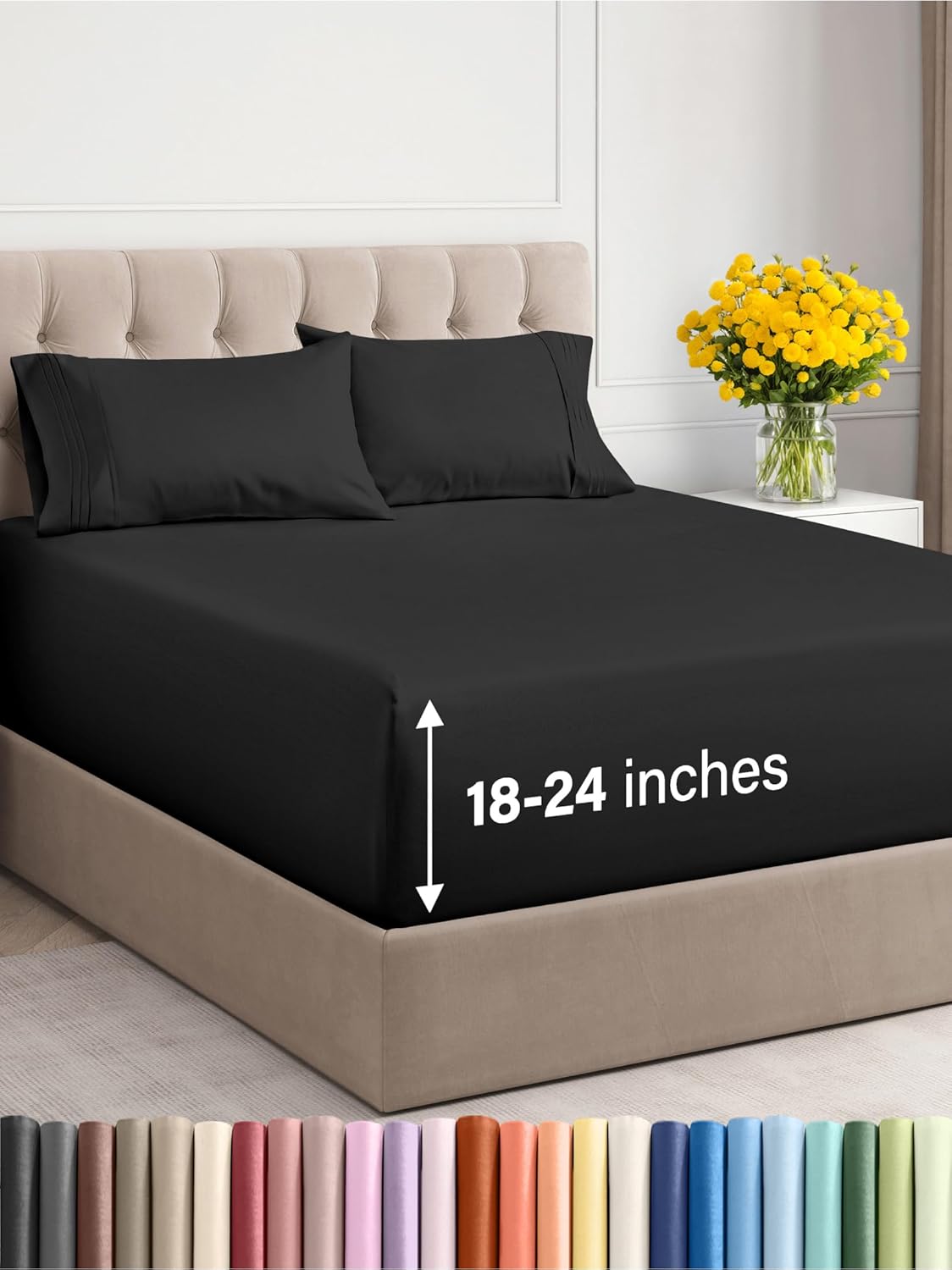 Extra Deep Queen Sheet Set - 6 Piece