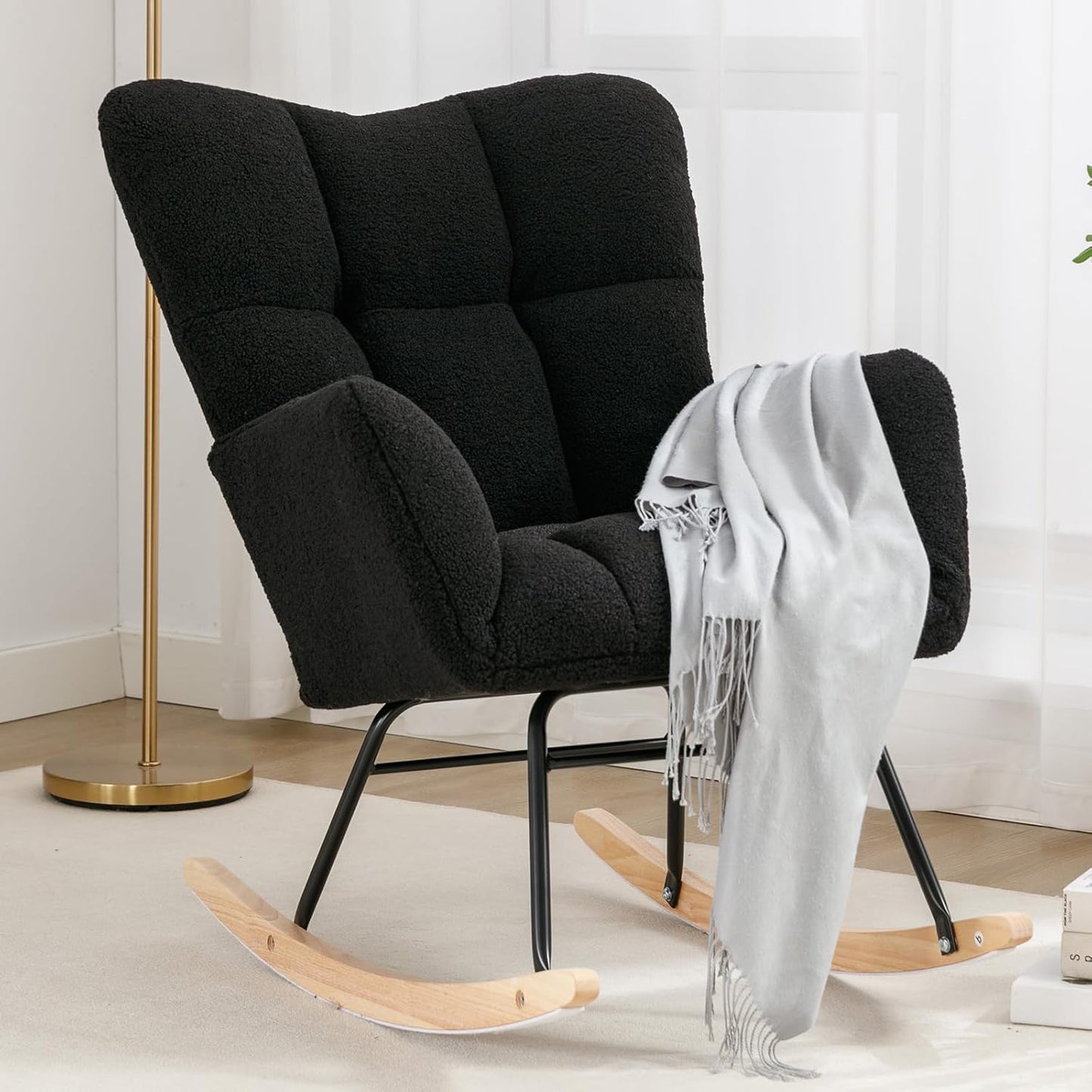 Upholstered Rocking Accent Chair