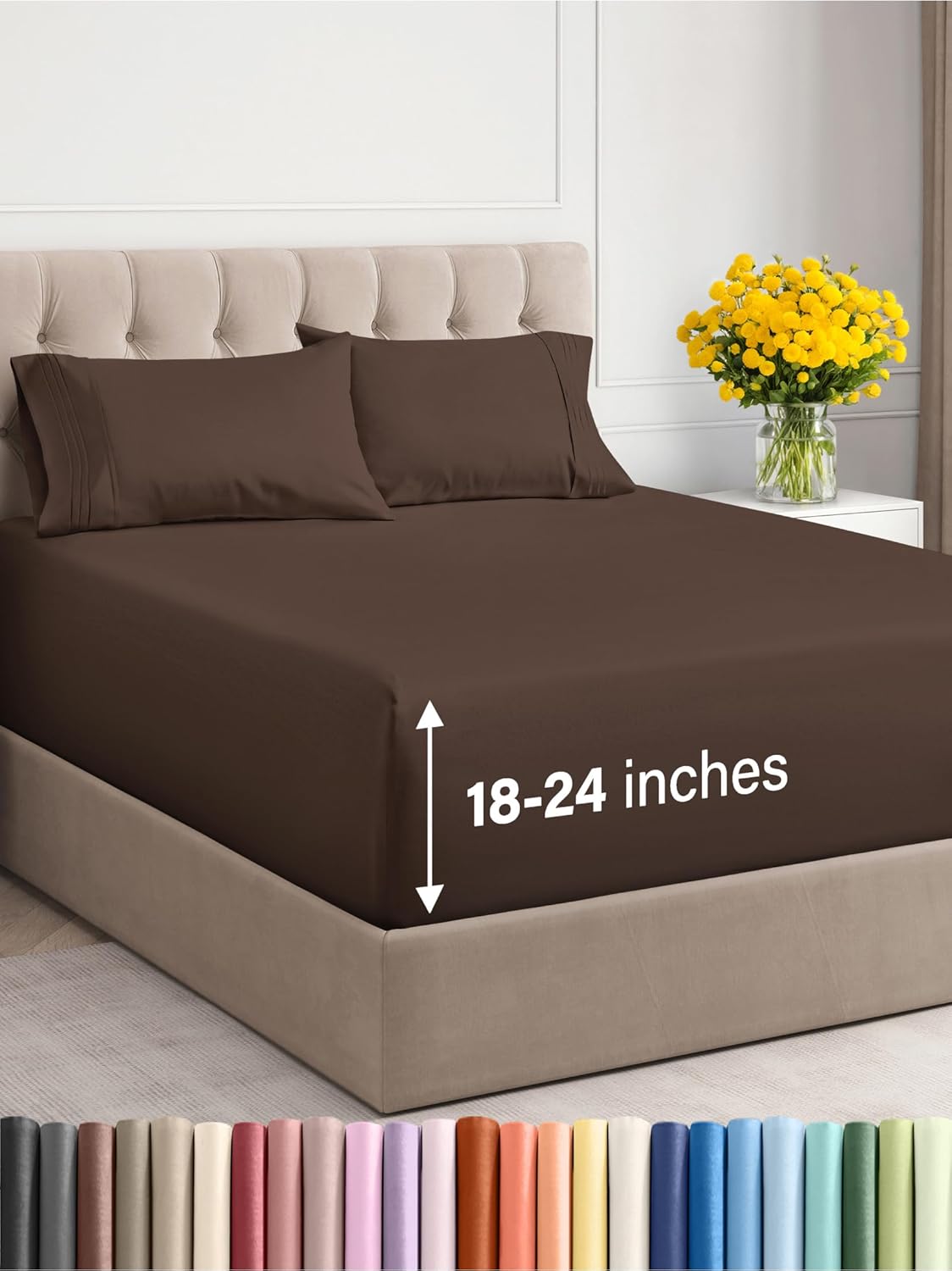 Extra Deep Queen Sheet Set - 6 Piece