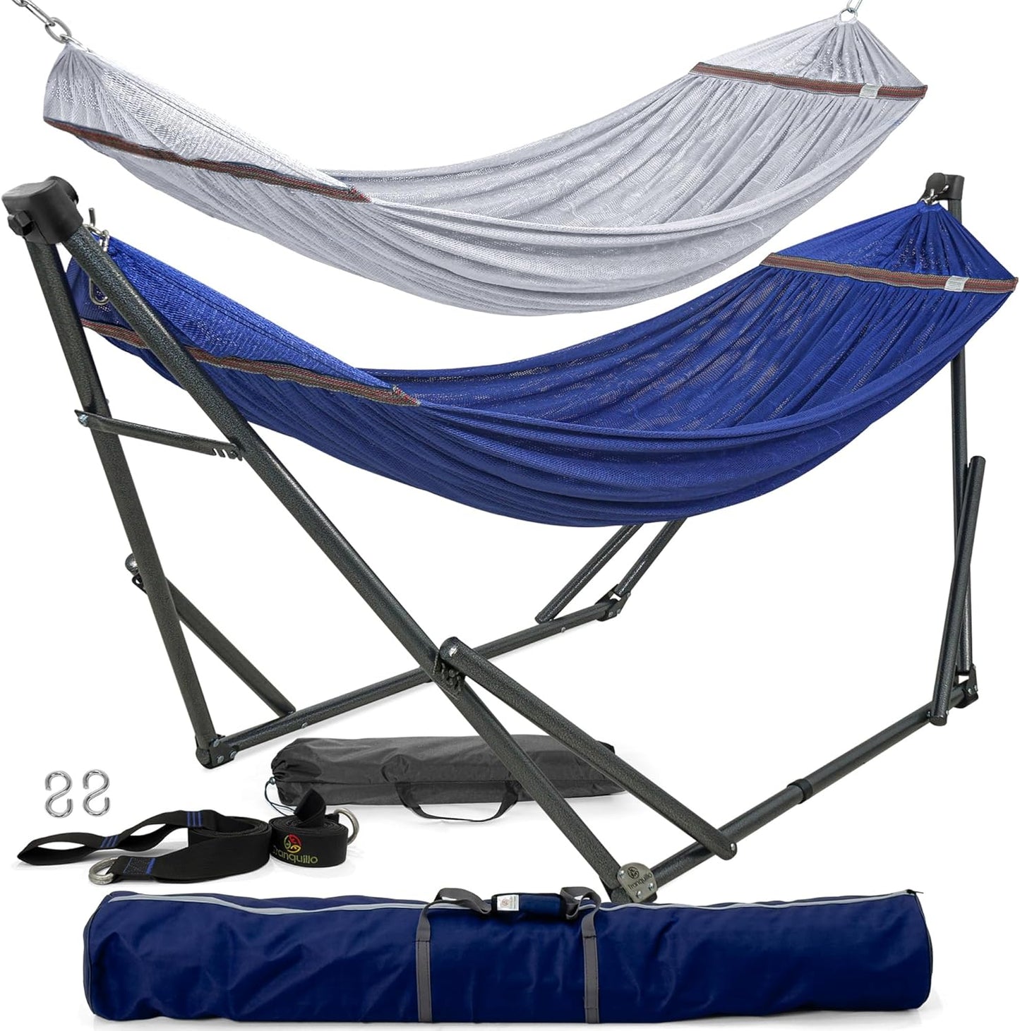 Double Hammock with Stand Included for 2 Persons