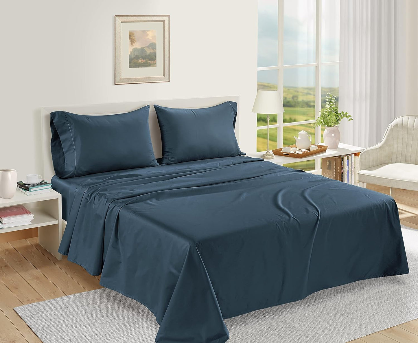 Luxurious Feel Cotton Sheets Queen Size