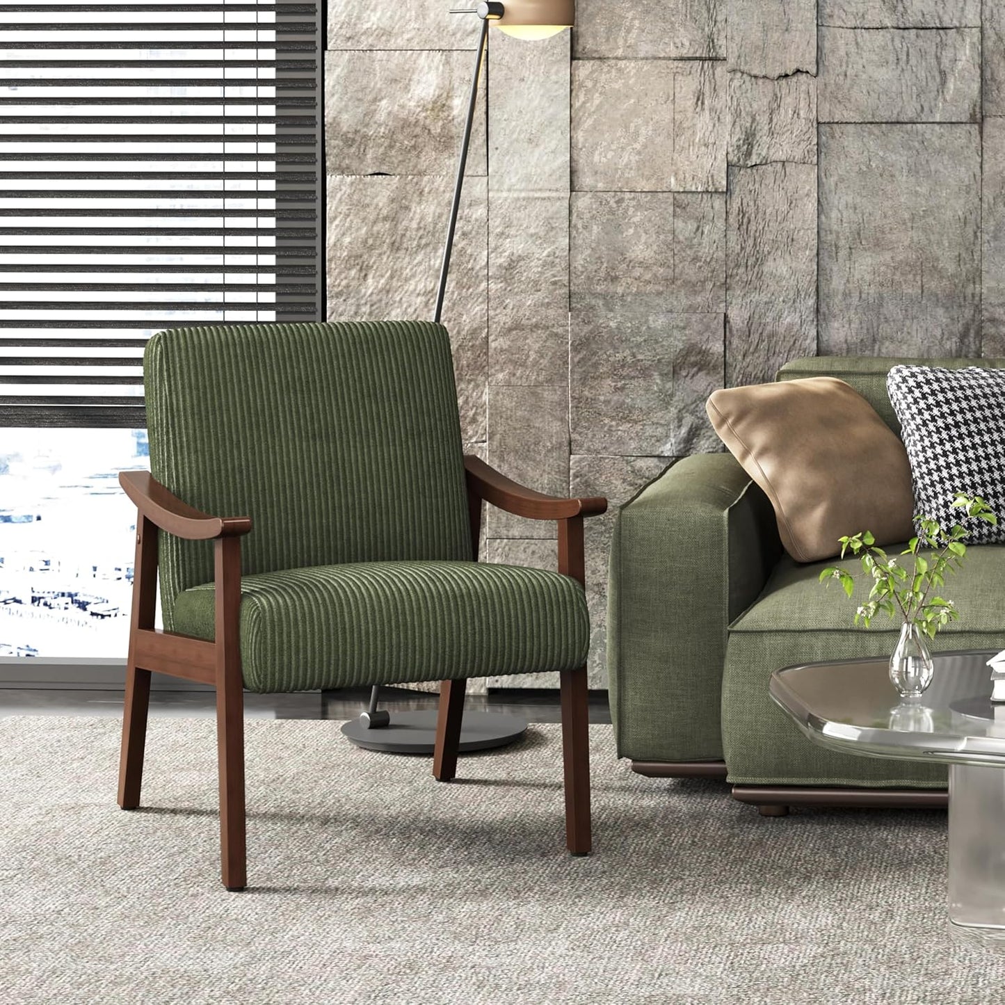 PU Leather Accent Chair