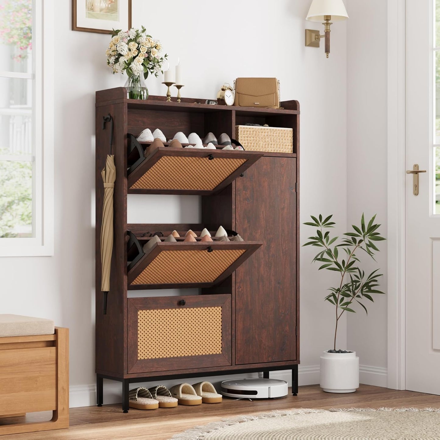 4-Tier Shoe Storage Cabinet