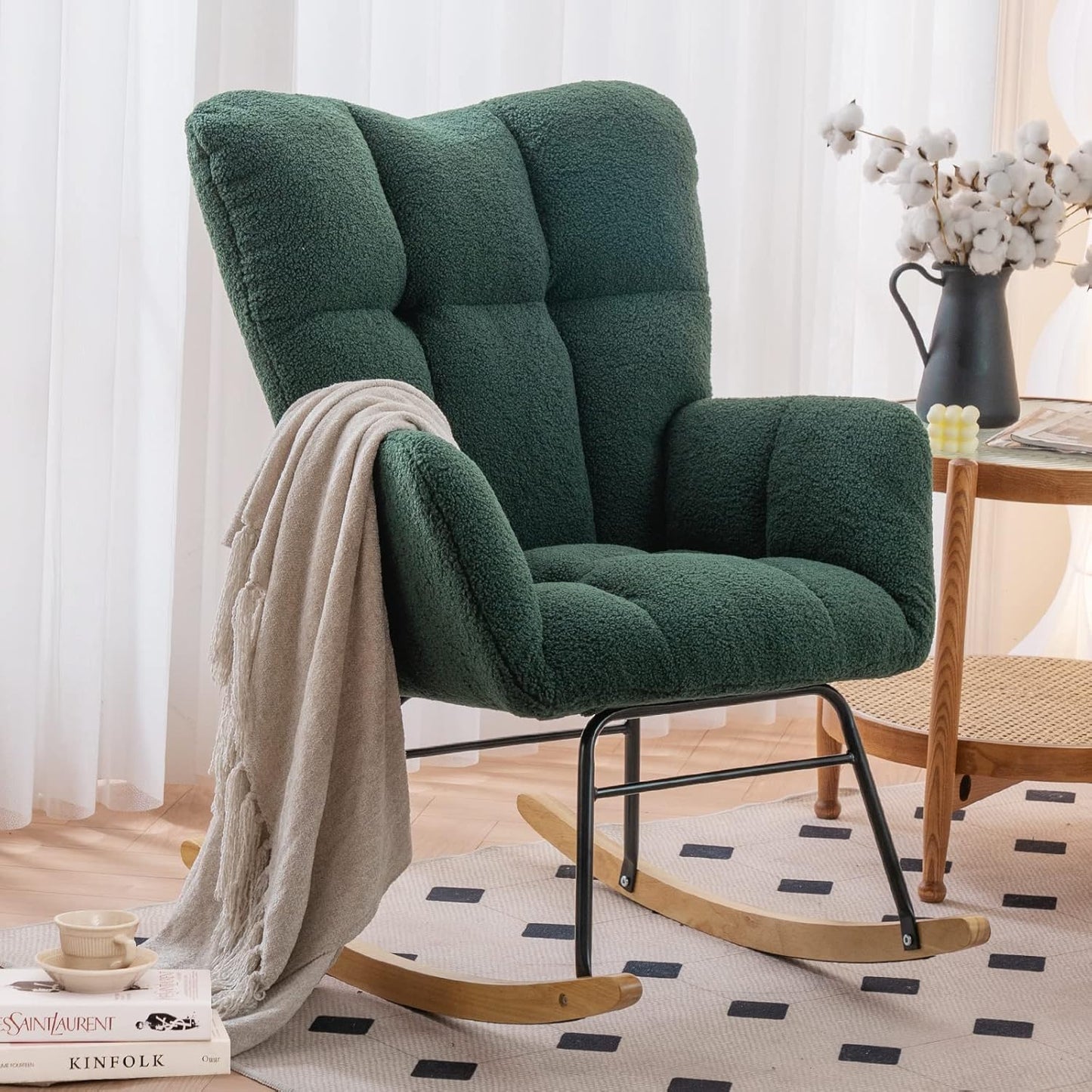 Upholstered Rocking Accent Chair